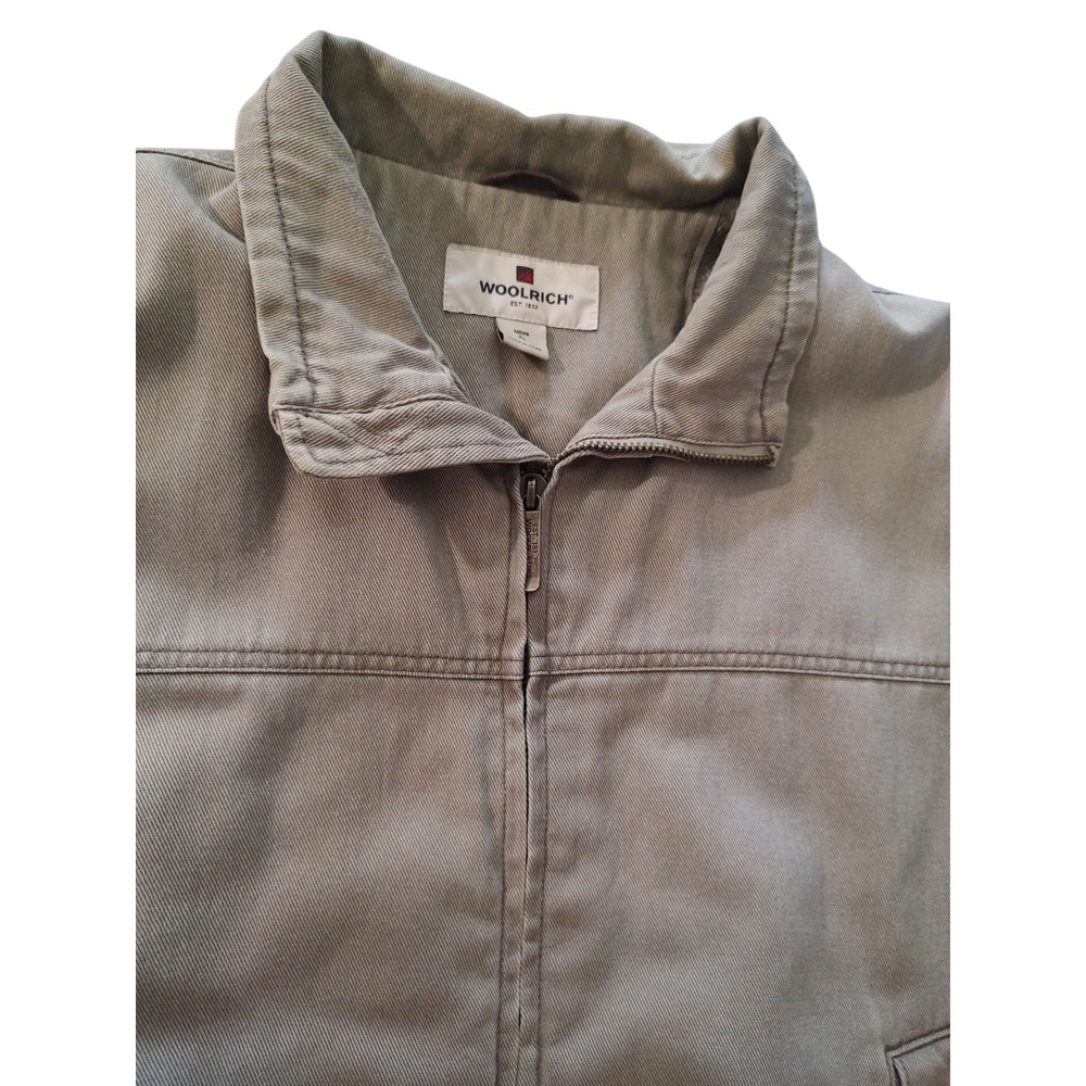 Woolrich‎ Duck Canvas Jacket Sherpa Lined Dark Wheat Pockets Mens Extra Large